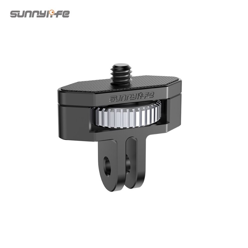 Sunnylife 1/4 GoPro Metal Adapter 360 Rotation Aluminium Alloy Adapters for Pocket 2/FIMI PALM 2/Insta360 One X2/SLR Camera