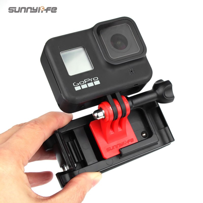 Sunnylife Sports Camera Backpack Clamp Universal Adjustable Clips for Action 2/ Insta360 One R/ GoPro 10/ Pocket 2