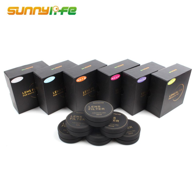 Sunnylife NEW Lens Filter MCUV CPL ND4 ND8 ND16 ND32 for DJI MAVIC PRO & PLATINUM & WHITE