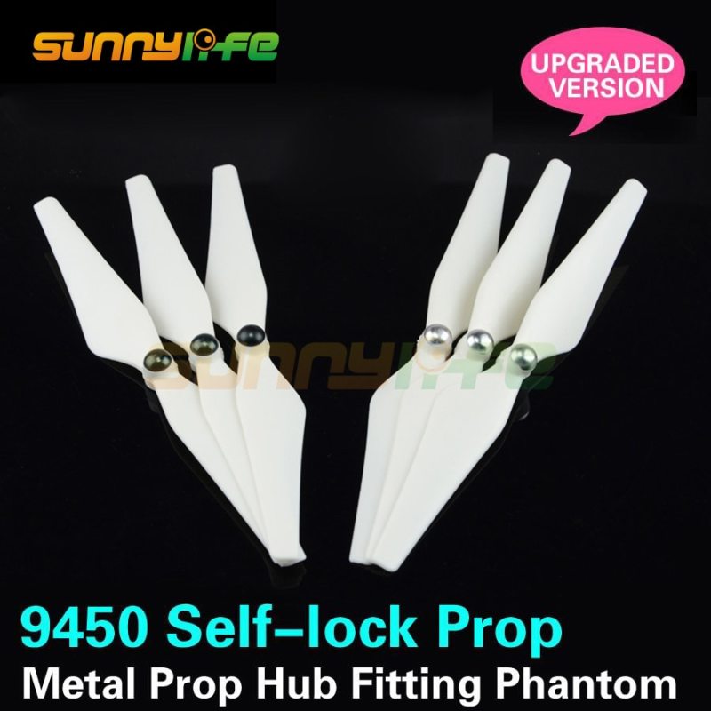 1pair 9 inch 9450 Self-lock Self-tighten Propellers with Metal Prop Hub for DJI Phantom 3 Phantom 2