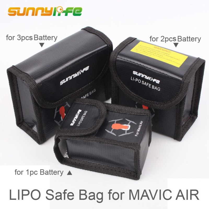 LiPo Safety Bag Heat-resistance Protective Bag Explosion-proof Battery Storage Bag for DJI MAVIC AIR  Battery Guards