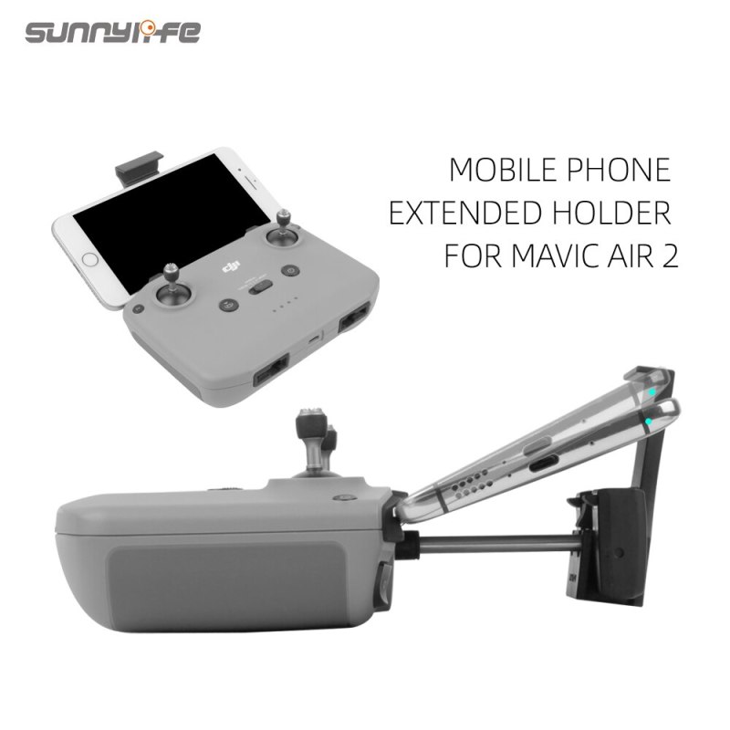 Sunnylife Mobile Phone Holder Large Screen Phones Extended Bracket for Mavic Air 2 Remote Controller