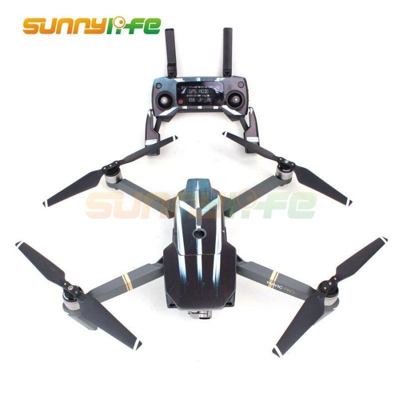Sunnylife 3M Stickers Waterproof Skin Decals for DJI Mavic Pro Drone body+ Remote Controller+ Extra Batteries
