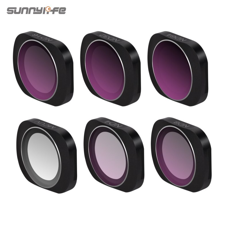 Sunnylife Adjustable MCUV CPL NDPL ND64-PL ND32-PL ND4 ND8 Lens Filter for  POCKET 2 / OSMO POCKET Gimbal Camera