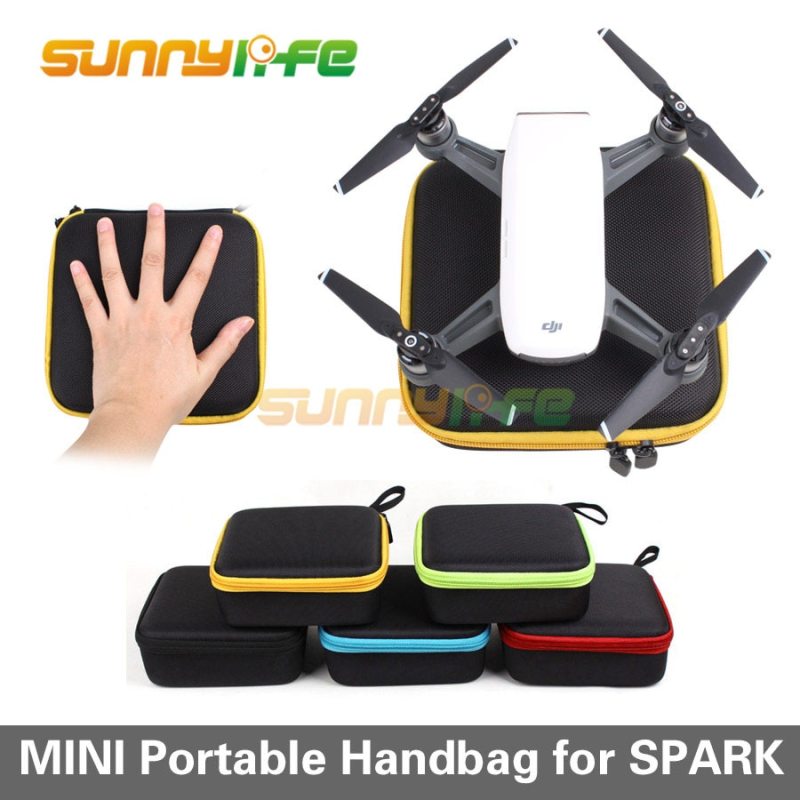 Mini Drone Storage Bag Portable Handheld Bag Travel Carrying Case for DJI Spark Camera Drone Battery Remote Controller