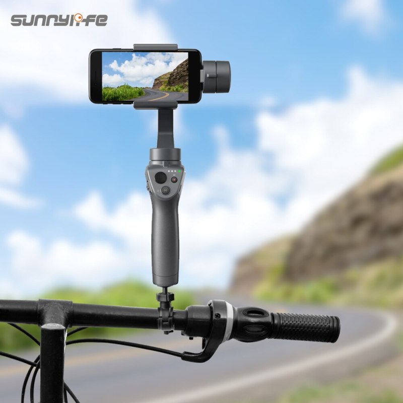 Bicycle Clamp Mount Holder Clip for OM5/POCKET 2/FIMI PALM 2/OM4 SE/Insta360 One X2/X/OSMO Mobile 2/3 Sports Camera Safety Lock