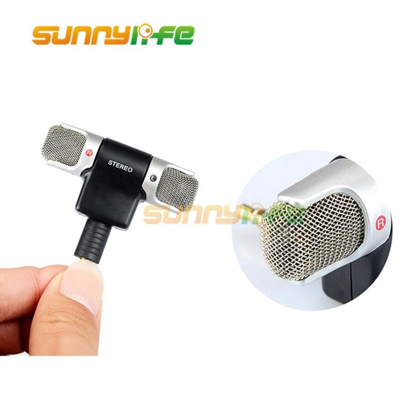 Professional Stereo External Microphone Dual Wireless Mic Recording with Very Low Noise for Osmo Handheld Gimbal Camera