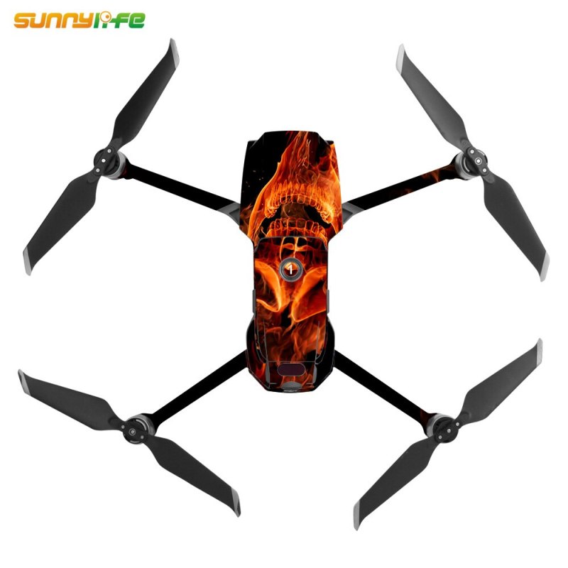 Sunnylife PVC Decorative Stickers Camouflage Skin for DJI MAVIC 2 PRO & ZOOM Cool Arms Decals Remote Controller Battery Wrap