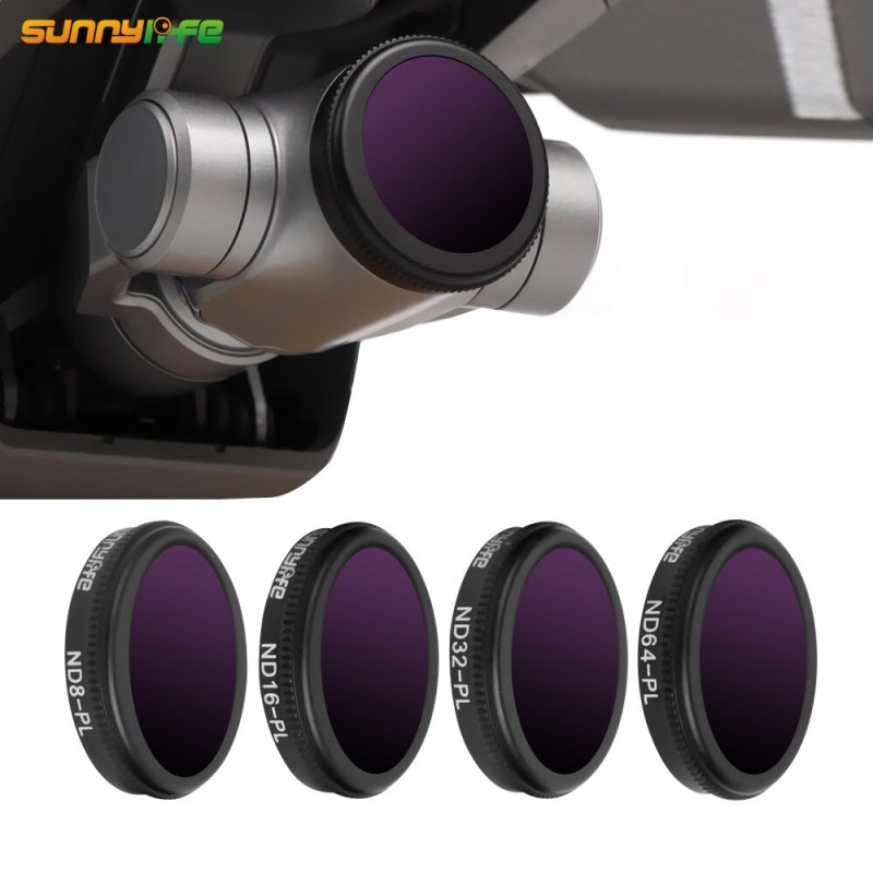 Sunnylife 4pcs/set ND8-PL ND16-PL ND32-PL ND64-PL Lens Filter for DJI MAVIC 2 ZOOM Drone