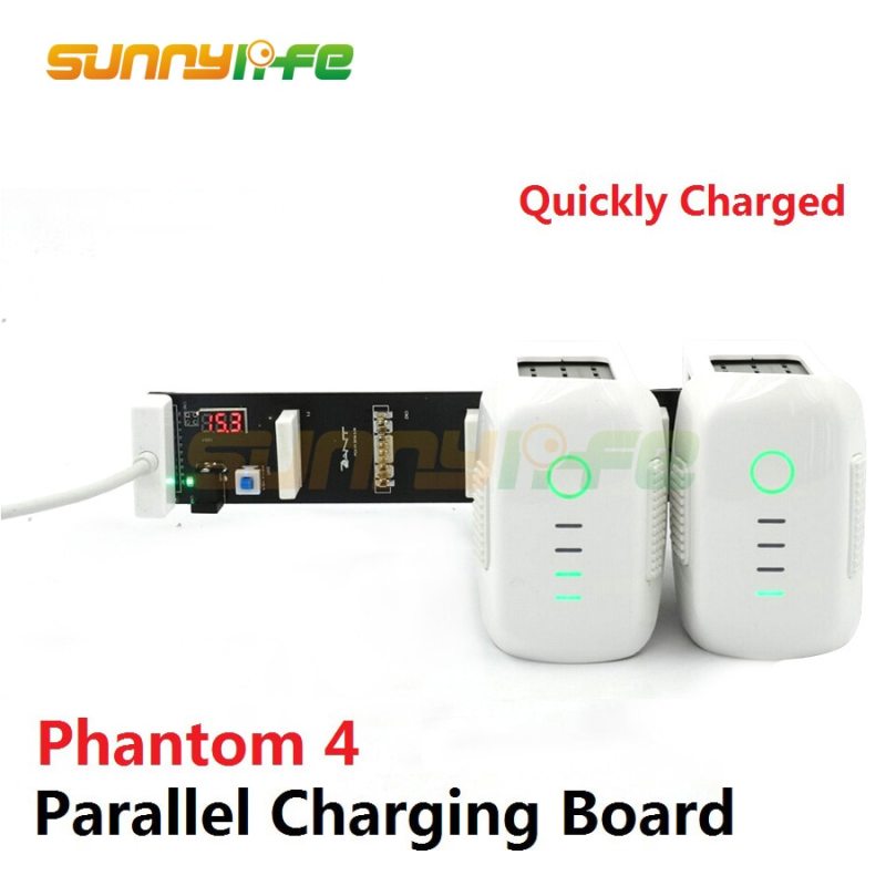 Battery Parallel Charging Board Plate Multi Battery 3-Battery Charger Hub for DJI Phantom 4/ 4 PRO and 4 PRO+
