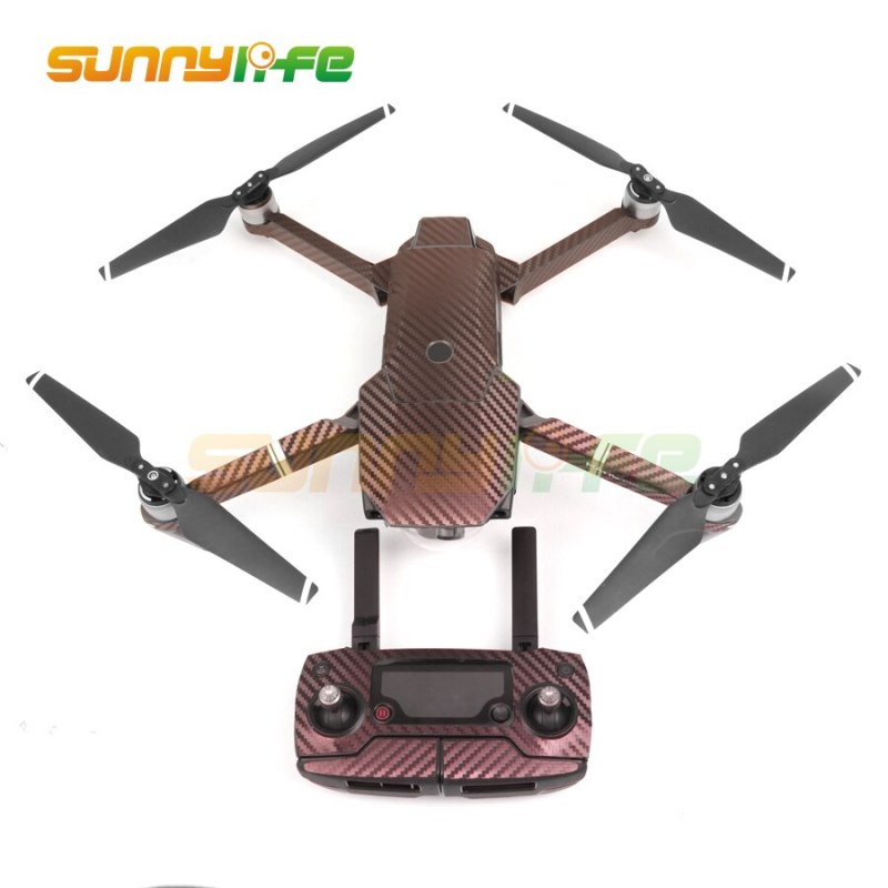 Waterproof Carbon Graphic Decals Skin Full Wrap Drone Body+Remote Control+Extra Batteries Arm Stickers for DJI MAVIC PRO Drone