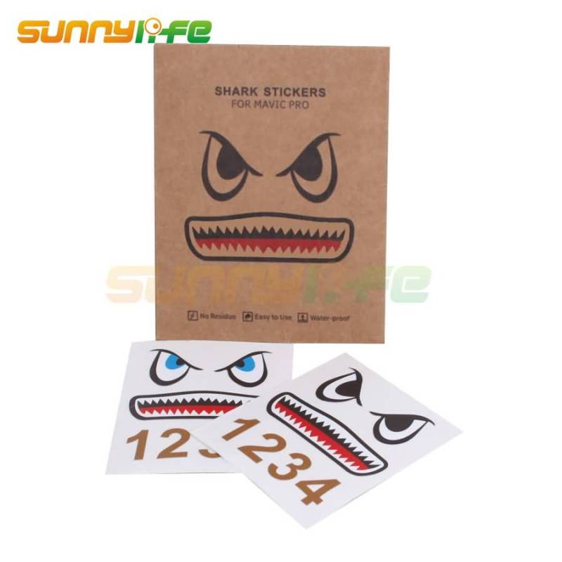 3M Stickers Shark Face Decals Skin Smarthpone Stickers for MAVIC AIR 2 MAVIC Mini Air PRO Spark