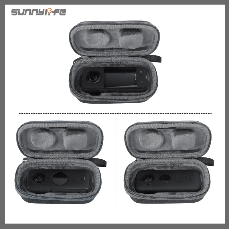 Sunnylife Mini Portable Carrying Case Clutch Bag Protective Storage Bag for Insta360 X3/ ONE X2/ X