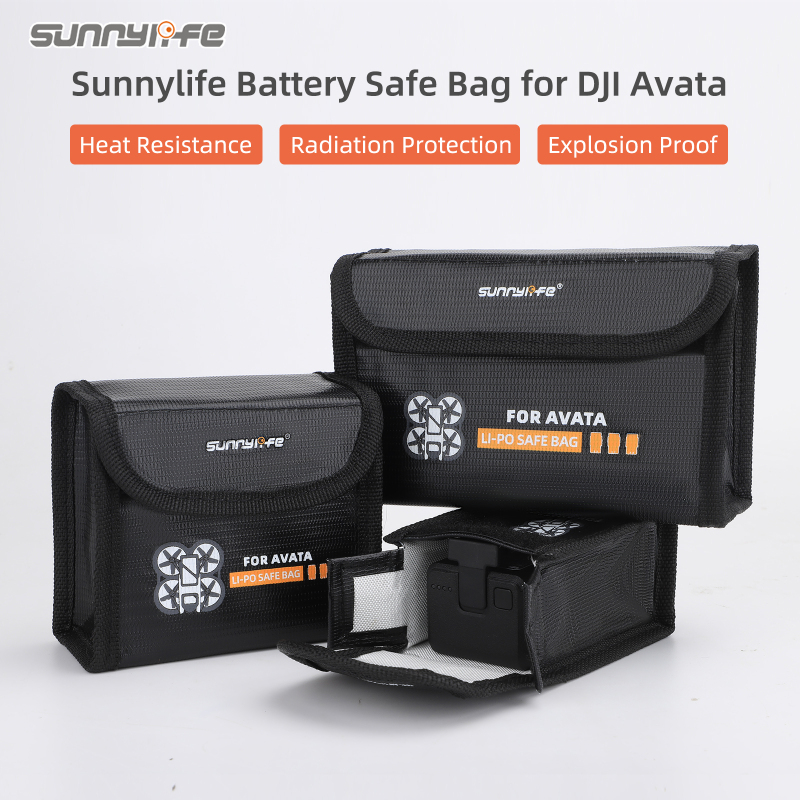 Sunnylife Battery Safe Bag Li-Po Safe Bag Protective Explosion-proof Accessories for DJI Avata