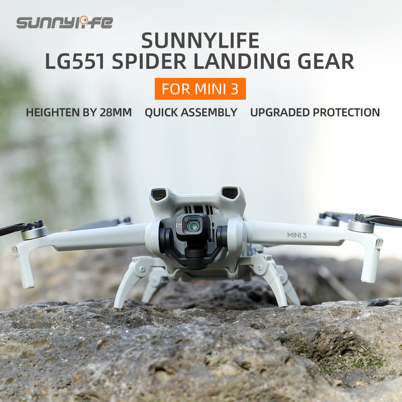 Sunnylife LG551 Landing Gear Heightened Spider Gears Extensions Support Leg Protector Accessories for Mini 3