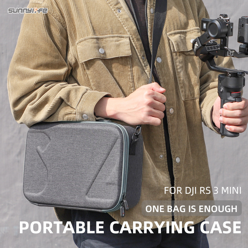 Sunnylife Multifunctional Carrying Case Handbag Shoulder Bags Crossbody Bag Accessories for DJI RS 3 Mini