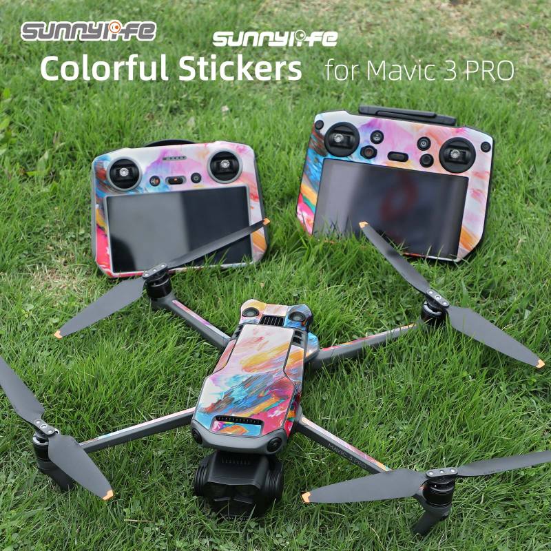 Sunnylife Colored Stickers Protective Film Scratch-proof Decals Drone Skin Accessories for Mavic 3 Pro