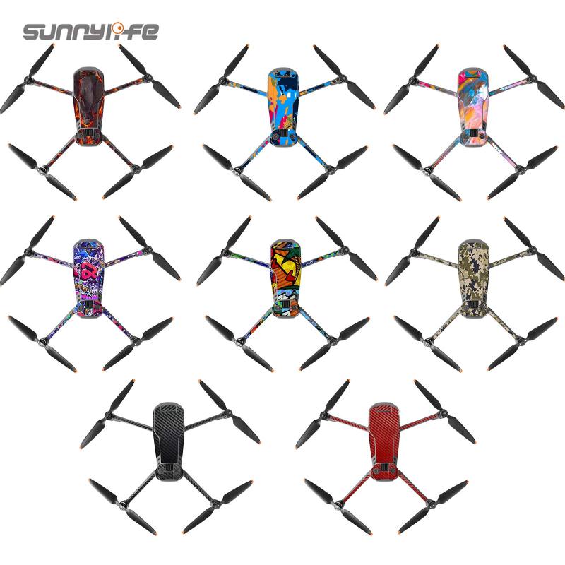 Sunnylife Colored Stickers Protective Film Scratch-proof Decals Drone Skin Accessories for Mavic 3 Pro