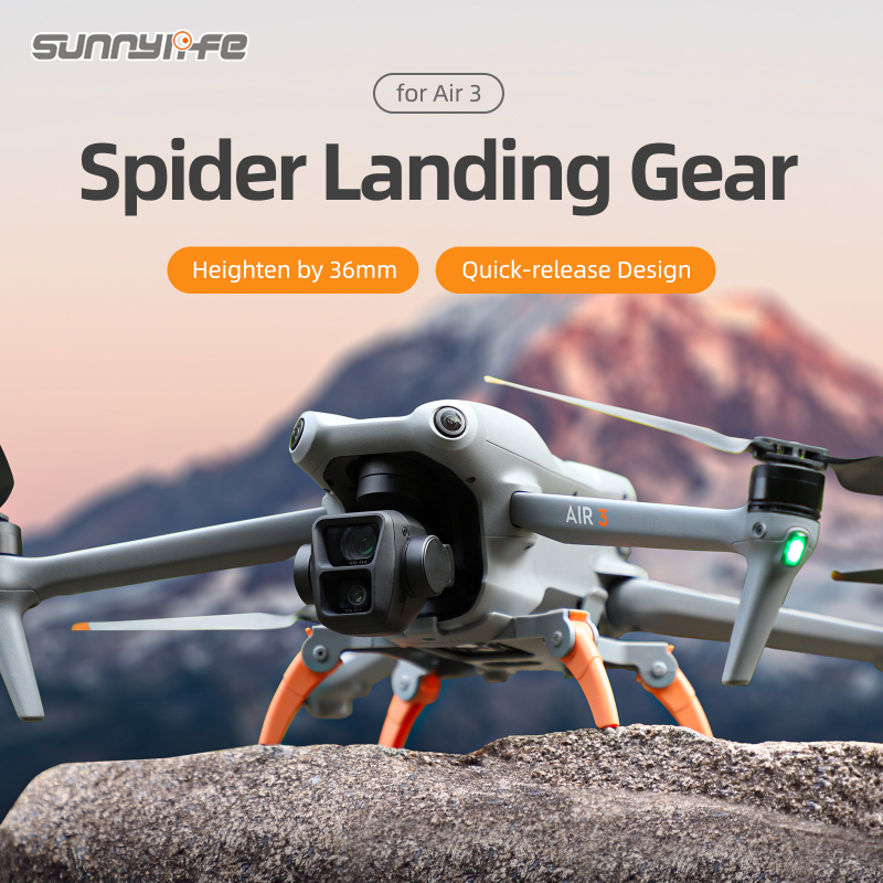 Sunnylife LG664 Landing Gear Extensions Heightened Spider Gears Support Leg Protector Accessories for Air 3
