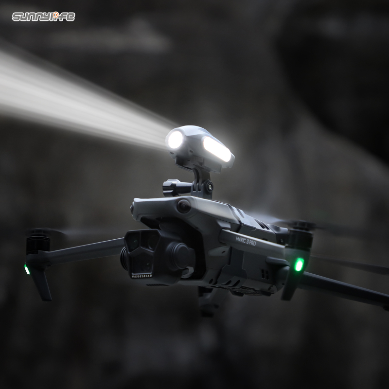 Sunnylife Drone Light Bracket Sports Camera Holder for Mavic 3/ Pro/ Classic for Insta360 GO 3/ ACTION 3/ GoPro 10 Camera