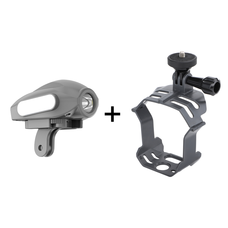 Sunnylife Drone Light Bracket Sports Camera Holder for Mavic 3/ Pro/ Classic for Insta360 GO 3/ ACTION 3/ GoPro 10 Camera