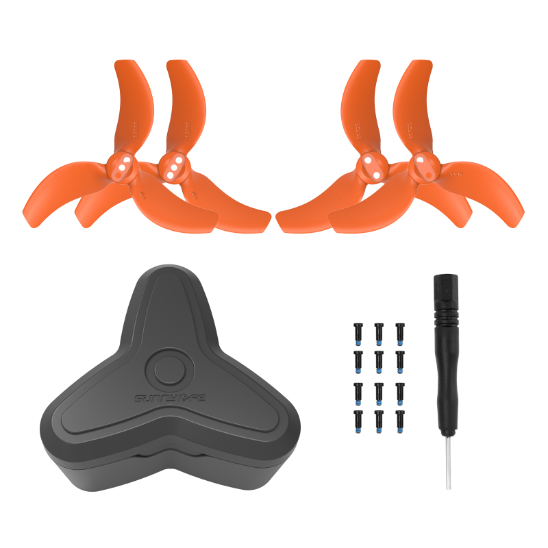 3032S Propellers Lightweight Colored Propellers Case Storage Box Protective Mini Case Drone Propellers Accessories for Avata 2