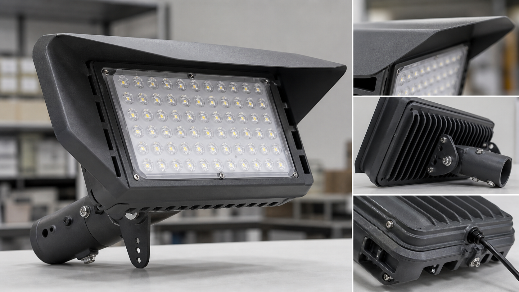 Anti-glare court lights for Middle East school and community multi-sport courts
