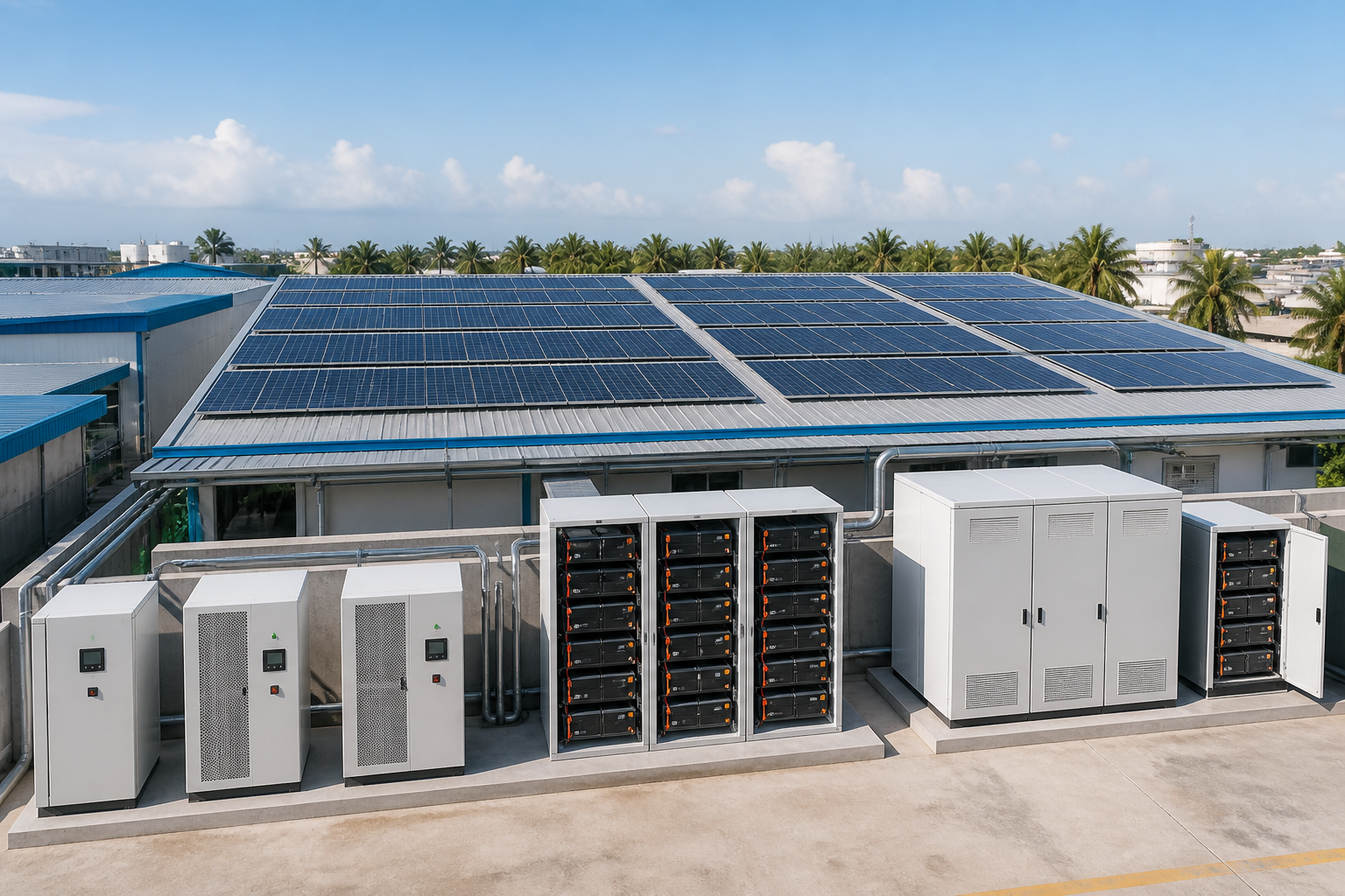 Solar energy storage battery cabinet for commercial solar energy system projects