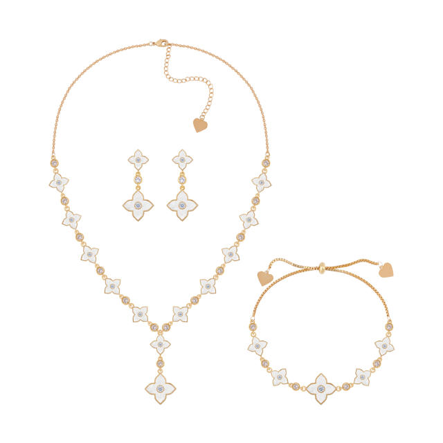 Classic clover colorful jewelry set