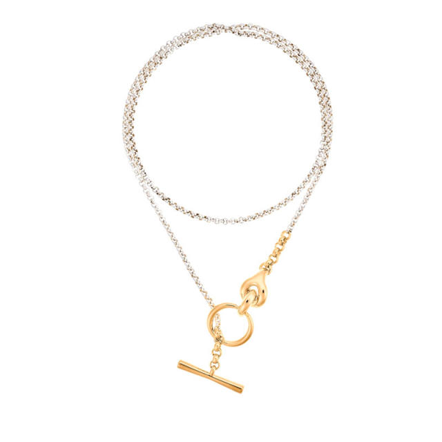 Occiden tfashion hiphop toggle chain necklace