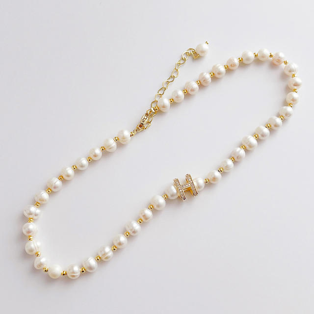 New Baroque freshwater pearl necklace