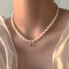 Luxury Baroque freshwater pearl necklace (about 5mm)