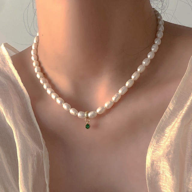 Luxury Baroque freshwater pearl necklace (about 5mm)