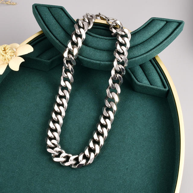 15mm hot sale 18KG stainless steel cuban chain necklace