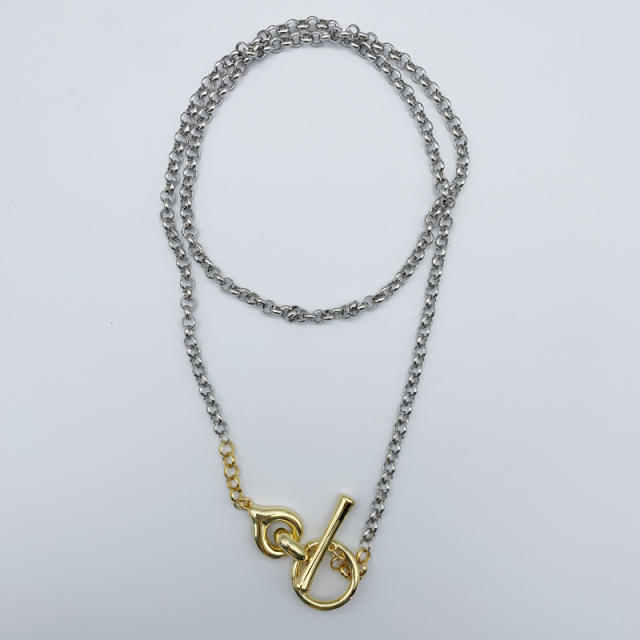 Occiden tfashion hiphop toggle chain necklace
