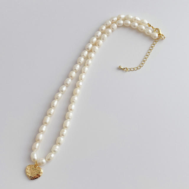 Luxury Baroque freshwater pearl necklace (about 5mm)