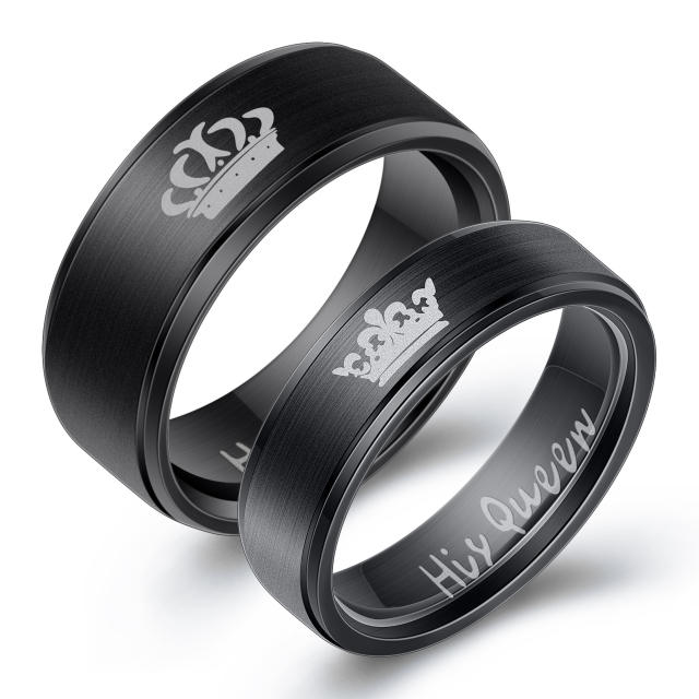 Titanium steel couple ring