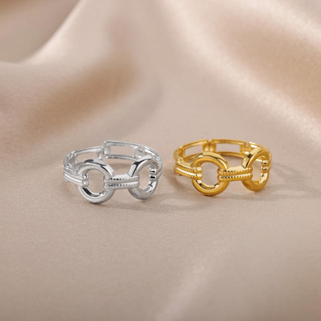 18KG geometric shaped stainless steel openning rings
