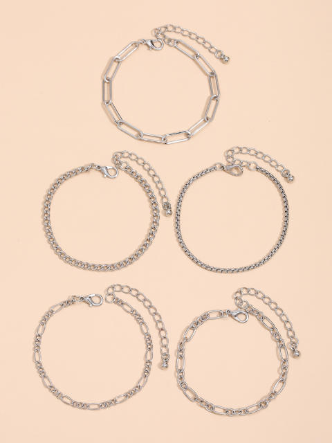 Chain bracelet 5pcs/set