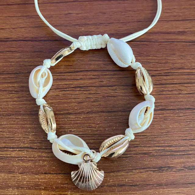 Occident fashion the gold color seashell anklet