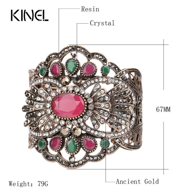 Vintage Turkish style diamond bracelet