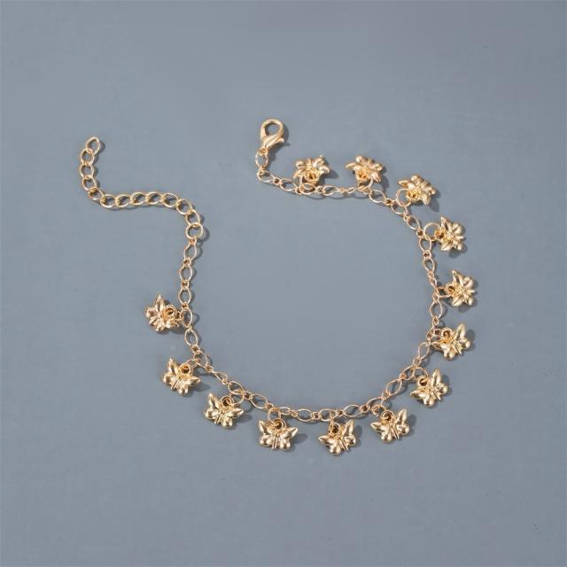 Fashion butterfly chain anklet