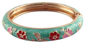 Flowers enamel bangle for children