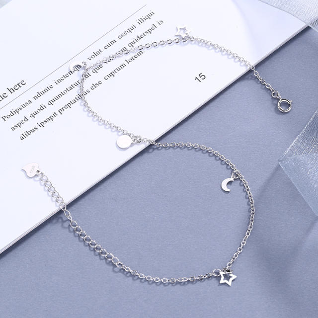 Dainty charm anklet