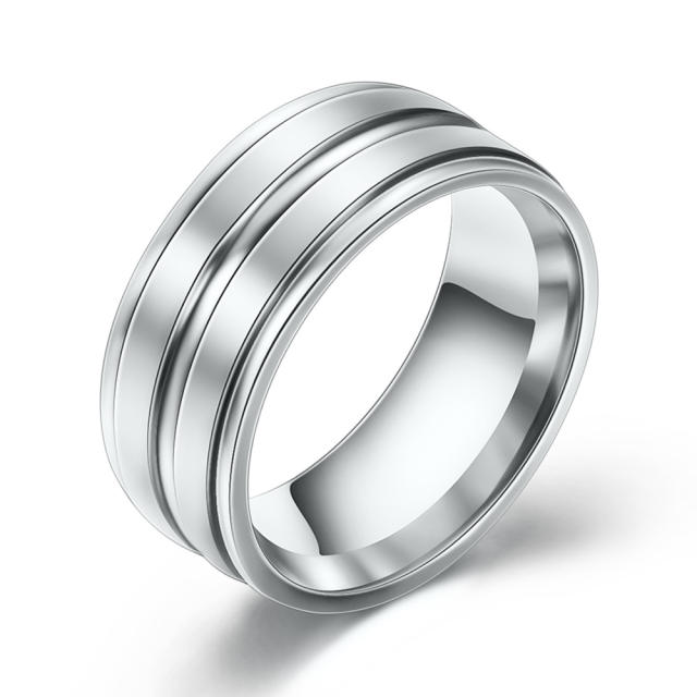 Titanium steel unisex ring