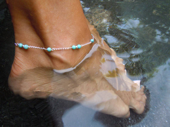 Beads chain anklet