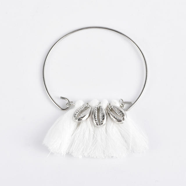 Tassel bangle bracelet