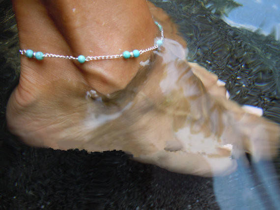 Beads chain anklet