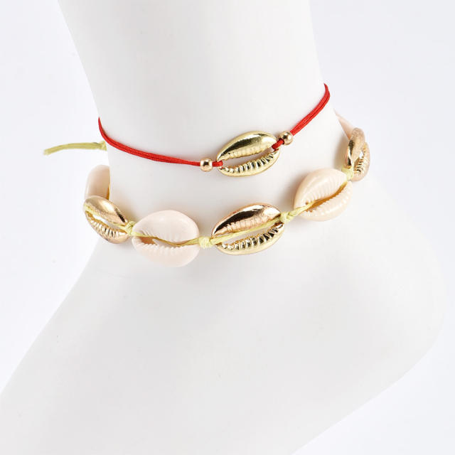 Shell multi-layer anklet