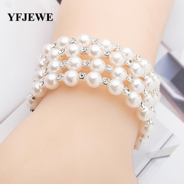 Natural pearl layer bangle